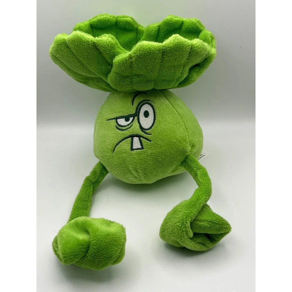 Plants vs Zombies Bonk Choy Plush Green Stuffed Toy Electronic Arts 2014 PvZ